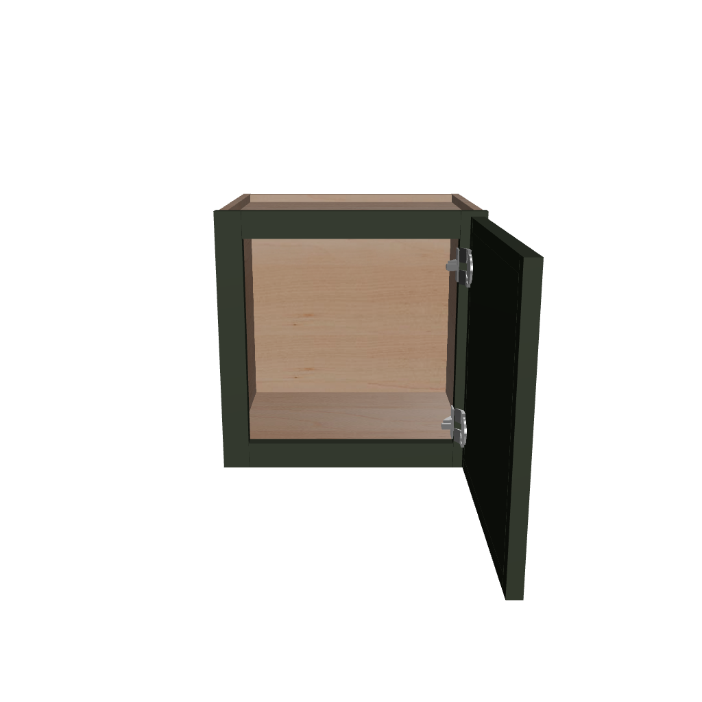 Modernform Cabinet Slim Sage Green 15" W X 15" H X 12" D Single Door Wall Cabinet
