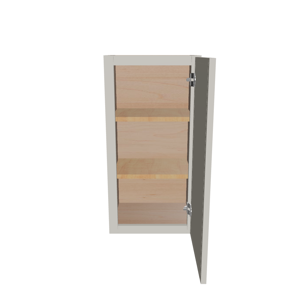 Modernform Cabinet Slim Dove White 15" W X 30" H X 12" D  Single Door Wall Cabinet