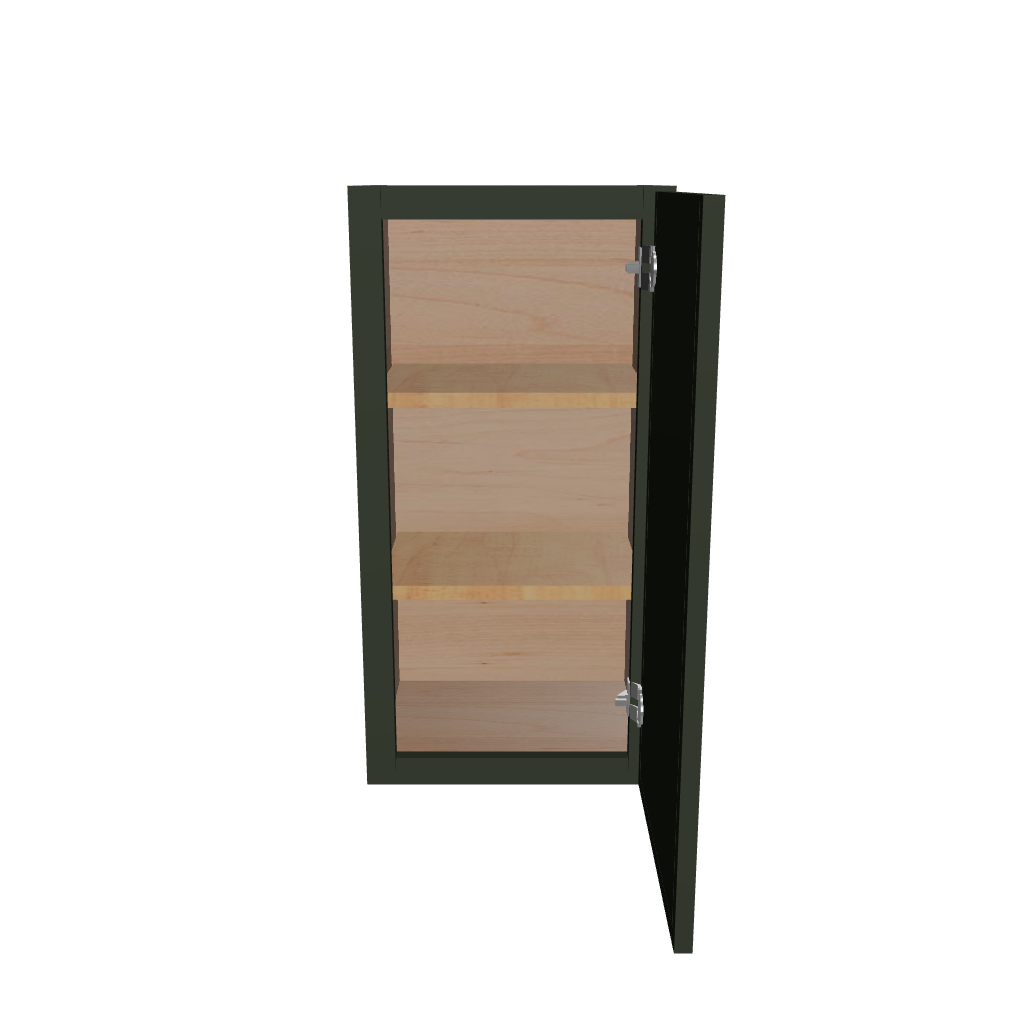 Modernform Cabinet Slim Sage Green 15" W X 30" H X 12" D  Single Door Wall Cabinet