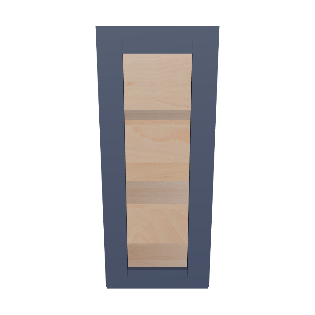 Modernform Cabinet Signature Blue 15" W X 36" H X 12" D Single Glass Door Wall Cabinet