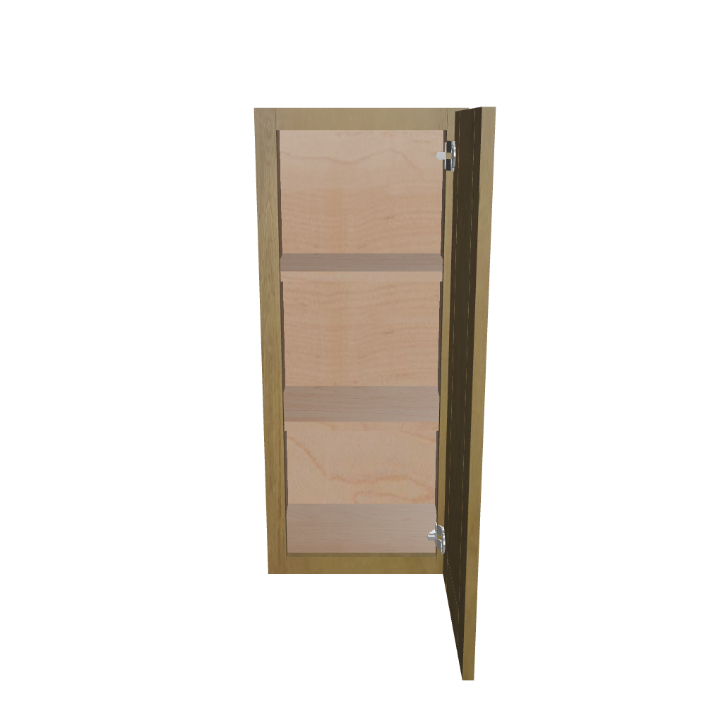 Modernform Cabinet Natural Shaker 15" W X 36" H X 12" D Single Door Wall Cabinet