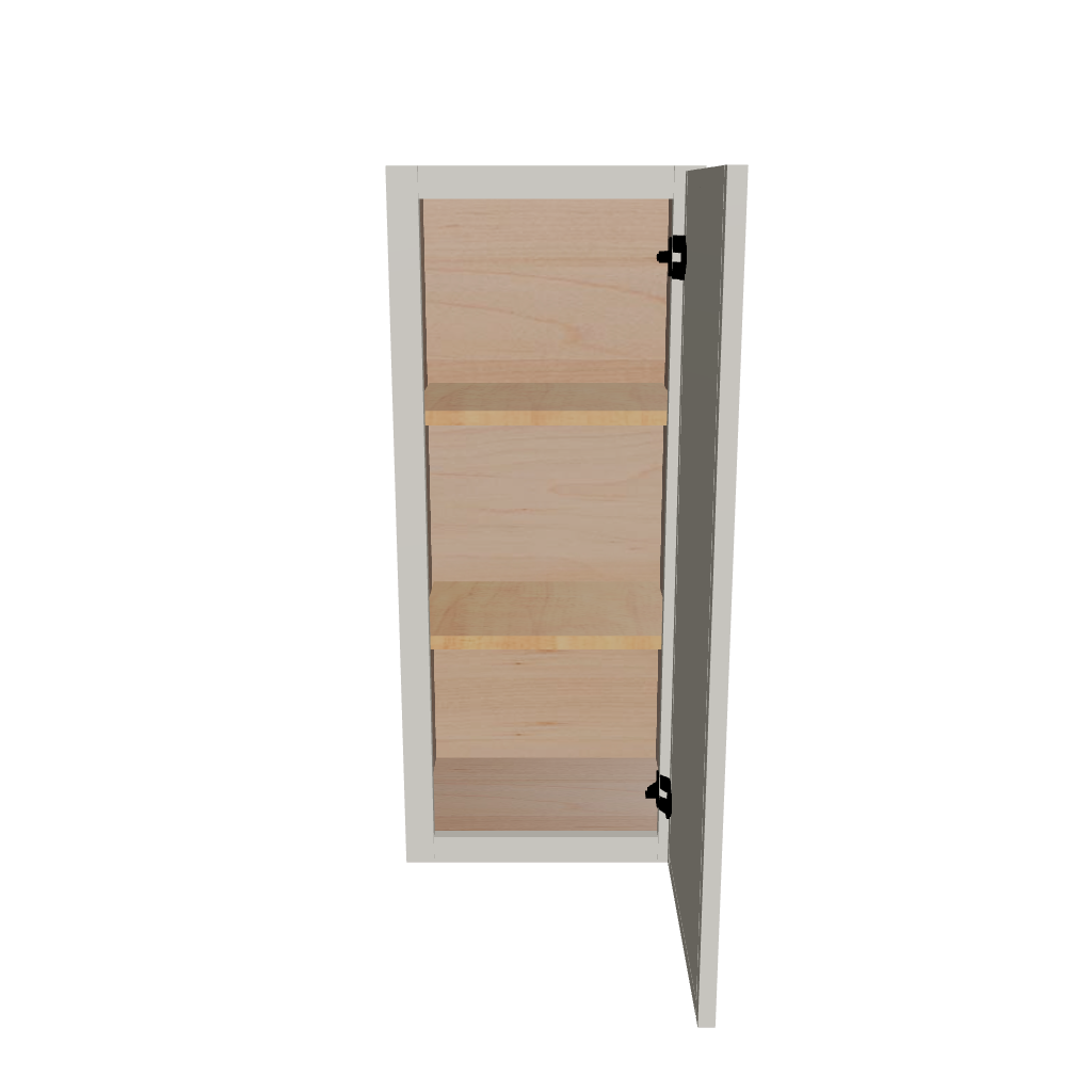 Modernform Cabinet Slim Dove White 15" W X 36" H X 12" D Single Door Wall Cabinet