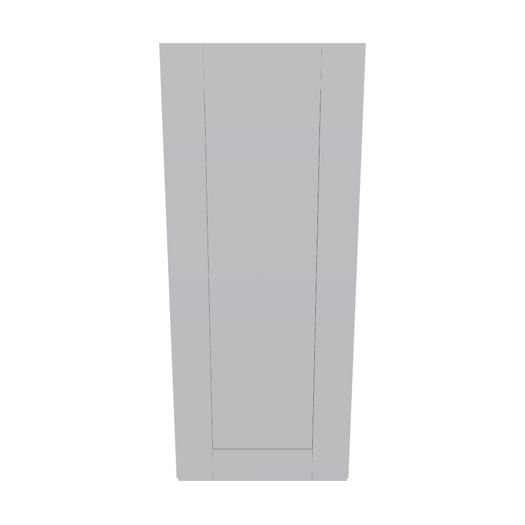 Modernform Cabinet Grey Shaker 15" W X 36" H X 12" D Single Door Wall Cabinet