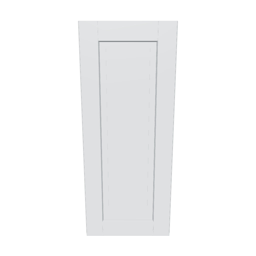 J&K White Shaker S8 Single Door Wall Cabinet   15" W x 36" H