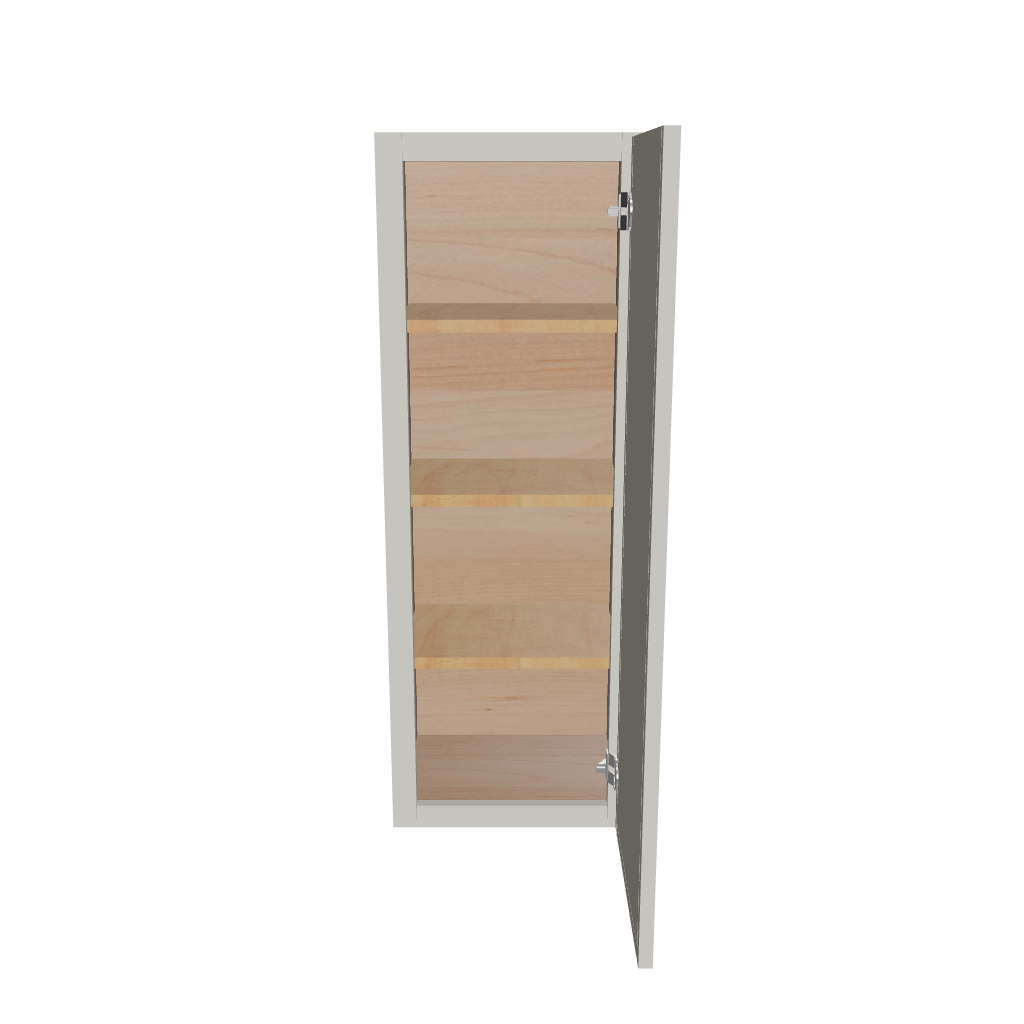 Modernform Cabinet Slim Dove White 15" W X 42" H X 12" D Single Door Wall Cabinet