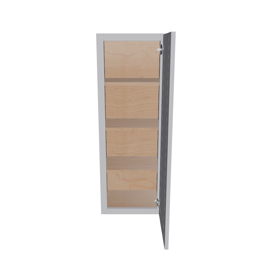 Modernform Cabinet Grey Shaker 15" W X 42" H X 12" D Single Door Wall Cabinet