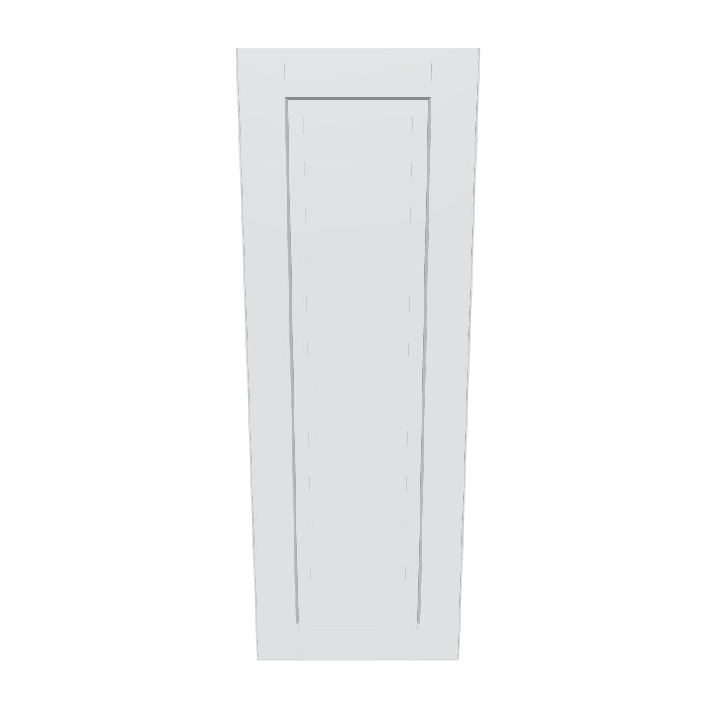 J&K White Shaker S8 Single Door Wall Cabinet   15" W x 42" H