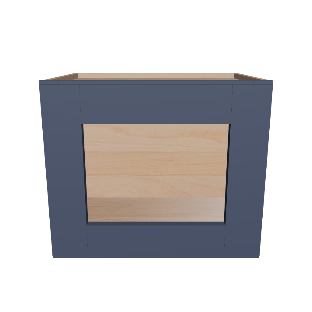Modernform Cabinet Signature Blue 18" W X 15" H X 12" D Single Glass Door Wall Cabinet