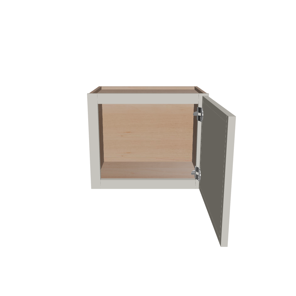 Modernform Cabinet Slim Dove White 18" W X 15" H X 12" D Single Door Wall Cabinet