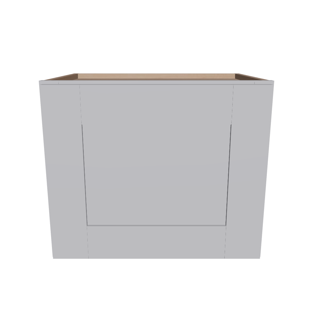 Modernform Cabinet Grey Shaker 18" W X 15" H X 12" D Single Door Wall Cabinet