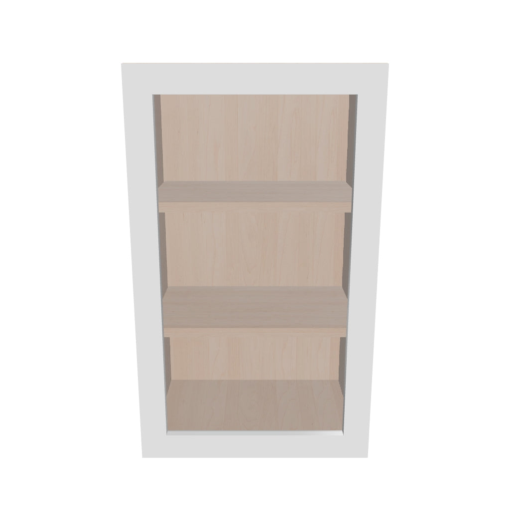 Modernform Cabinet Gloss White 18" W X 30" H X 12" D Single Glass Door Wall Cabinet