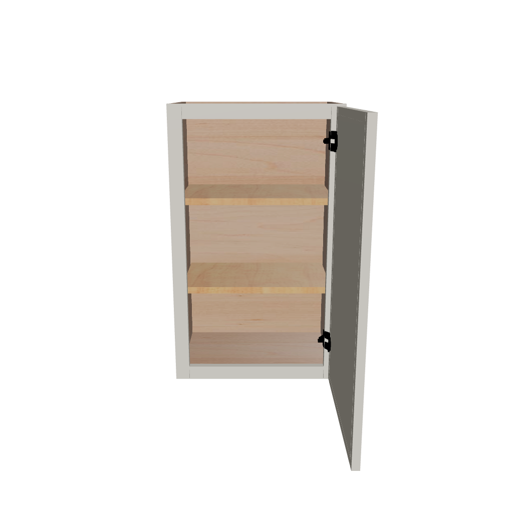 Modernform Cabinet Slim Dove White 18" W X 30" H X 12" D  Single Door Wall Cabinet