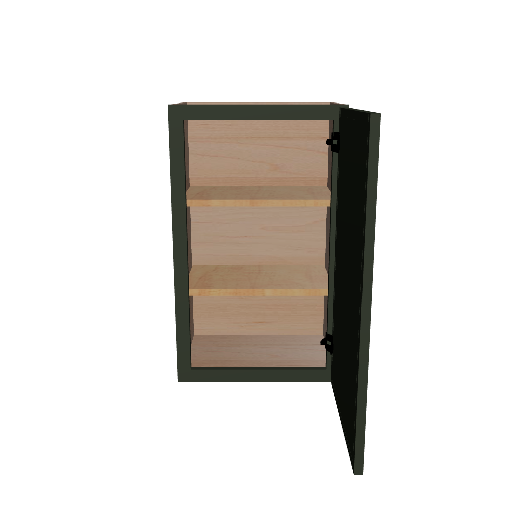 Modernform Cabinet Slim Sage Green 18" W X 30" H X 12" D  Single Door Wall Cabinet