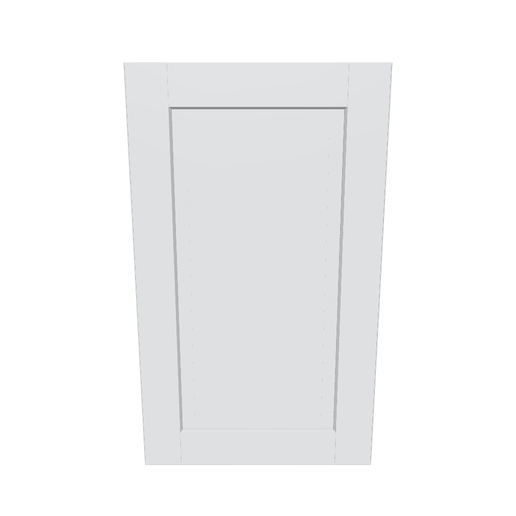J&K White Shaker S8 Single Door Wall Cabinet   18" W x 30" H