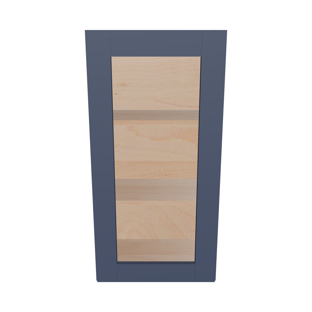Modernform Cabinet Signature Blue 18" W X 36" H X 12" D Single Glass Door Wall Cabinet