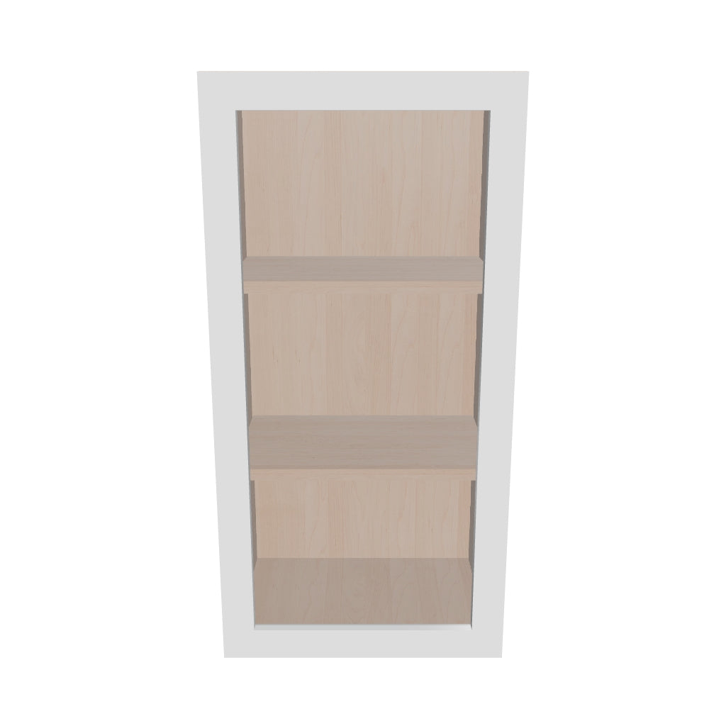 Modernform Cabinet Gloss White 18" W X 36" H X 12" D Single Glass Door Wall Cabinet