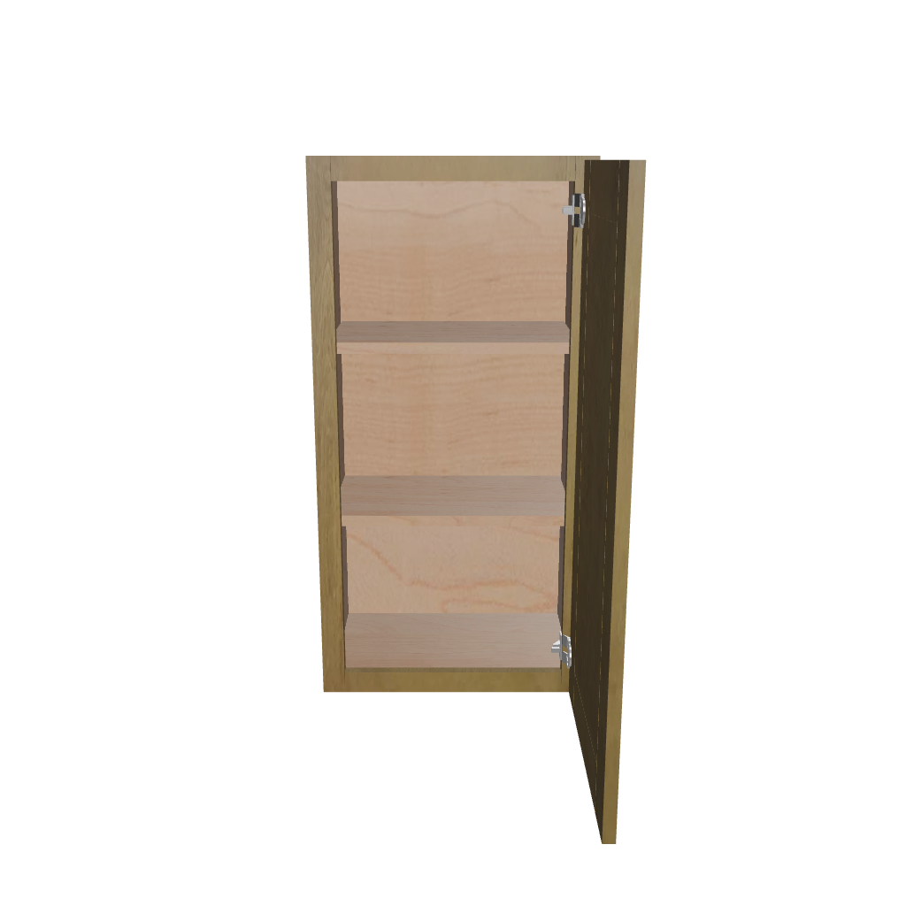 Modernform Cabinet Natural Shaker 18" W X 36" H X 12" D Single Door Wall Cabinet