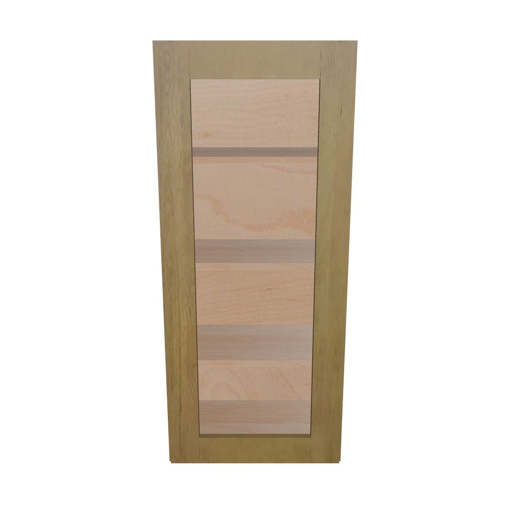 Modernform Cabinet Natural Shaker 18" W X 42" H X 12" D Single Door Wall Cabinet