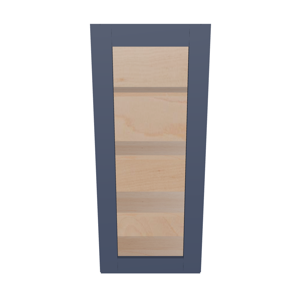 Modernform Cabinet Signature Blue 18" W X 42" H X 12" D Single Glass Door Wall Cabinet