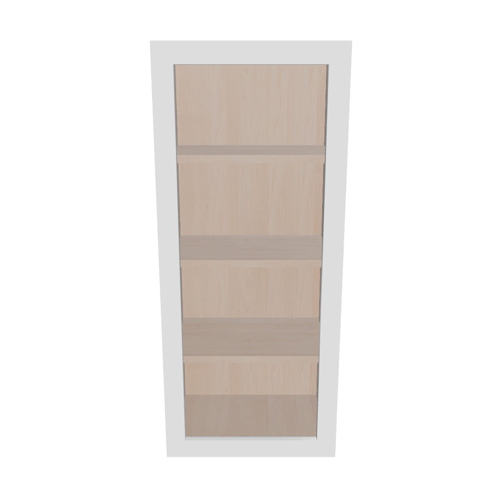Modernform Cabinet Gloss White 18" W X 42" H X 12" D Single Glass Door Wall Cabinet
