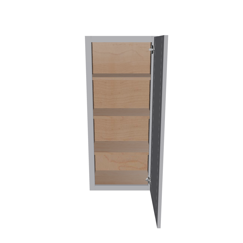 Modernform Cabinet Grey Shaker 18" W X 42" H X 12" D Single Door Wall Cabinet