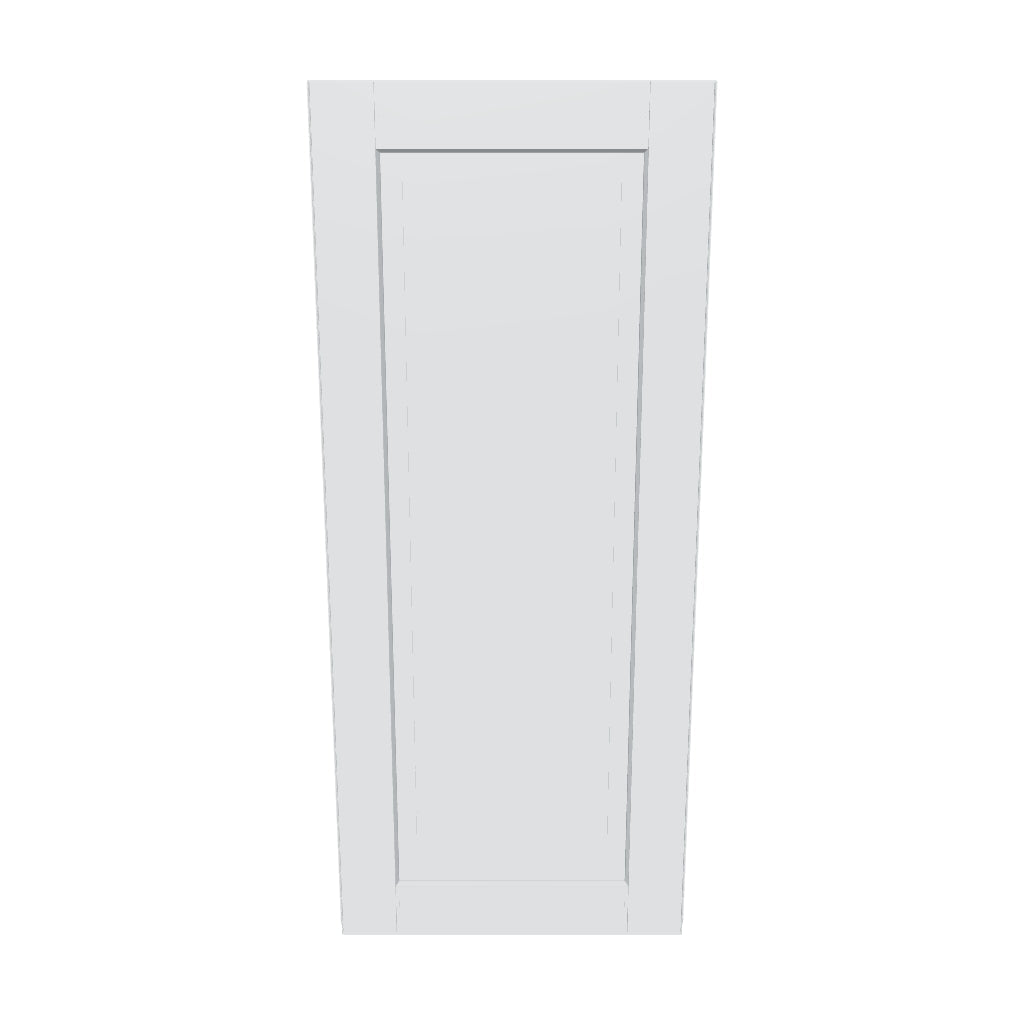 J&K White Shaker S8 Single Door Wall Cabinet   18" W x 42" H