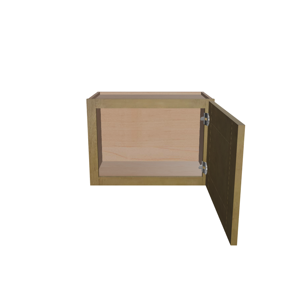 Modernform Cabinet Natural Shaker 21" W X 15" H X 12" D Single Door Wall Cabinet