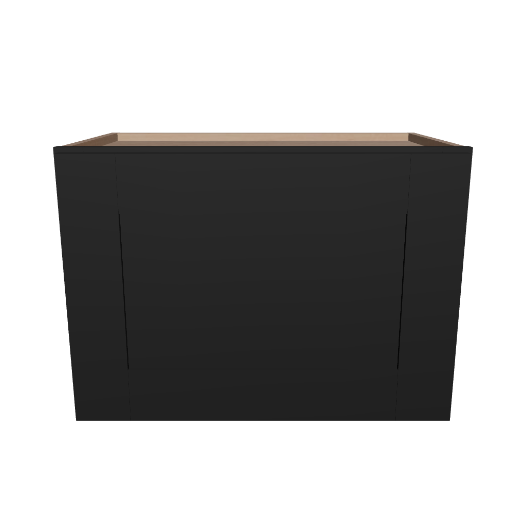 Modernform Cabinet Onyx Black Shaker 21" W X 15" H X 12" D Single Door Wall Cabinet