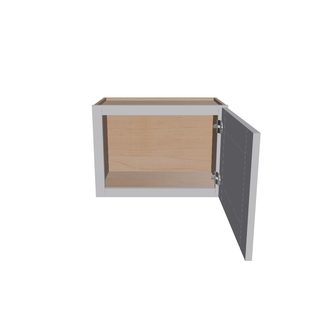 Modernform Cabinet Grey Shaker 21" W X 15" H X 12" D Single Door Wall Cabinet