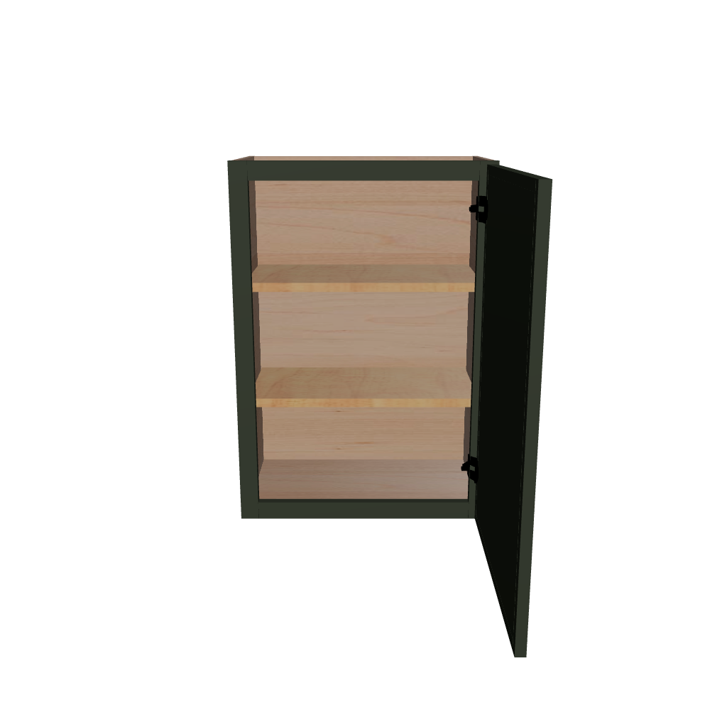 Modernform Cabinet Slim Sage Green 21" W X 30" H X 12" D  Single Door Wall Cabinet