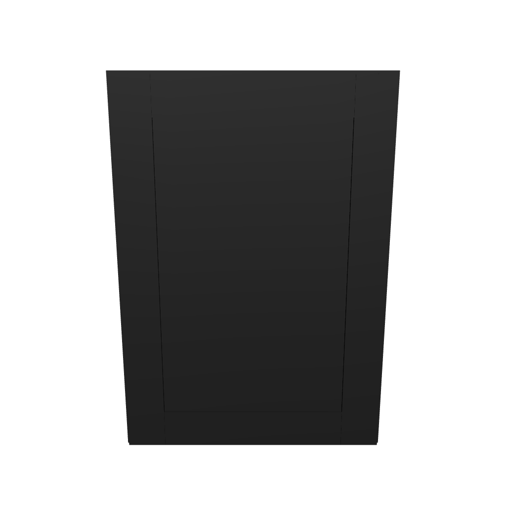 Modernform Cabinet Onyx Black Shaker 21" W X 30" H X 12" D  Single Door Wall Cabinet