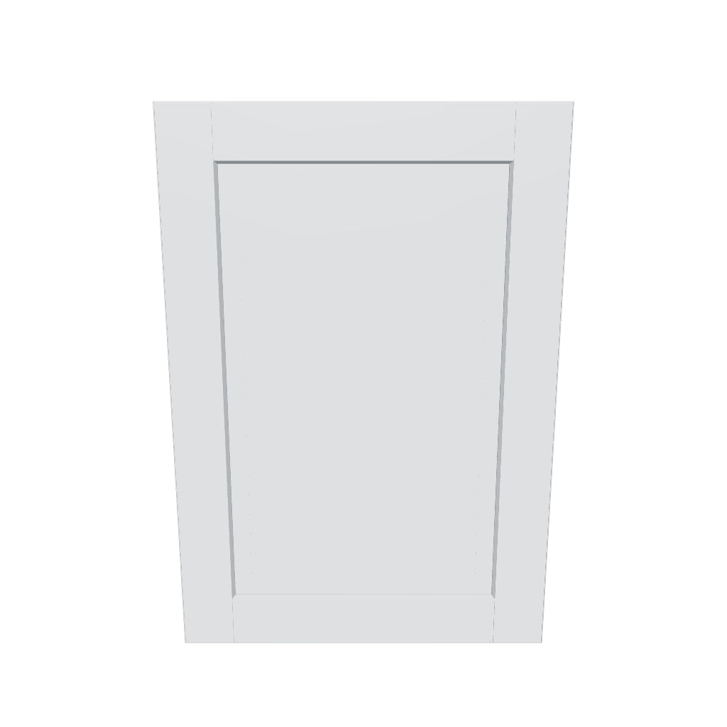 J&K White Shaker S8 Single Door Wall Cabinet   21" W x 30" H