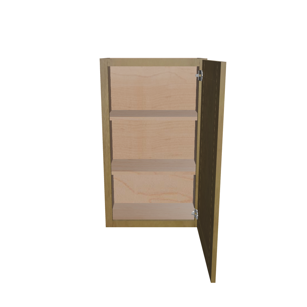 Modernform Cabinet Natural Shaker 21" W X 36" H X 12" D Single Door Wall Cabinet