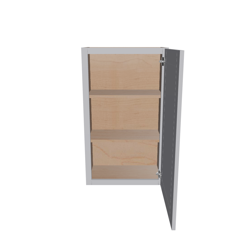 Modernform Cabinet Grey Shaker 21" W X 36" H X 12" D Single Door Wall Cabinet