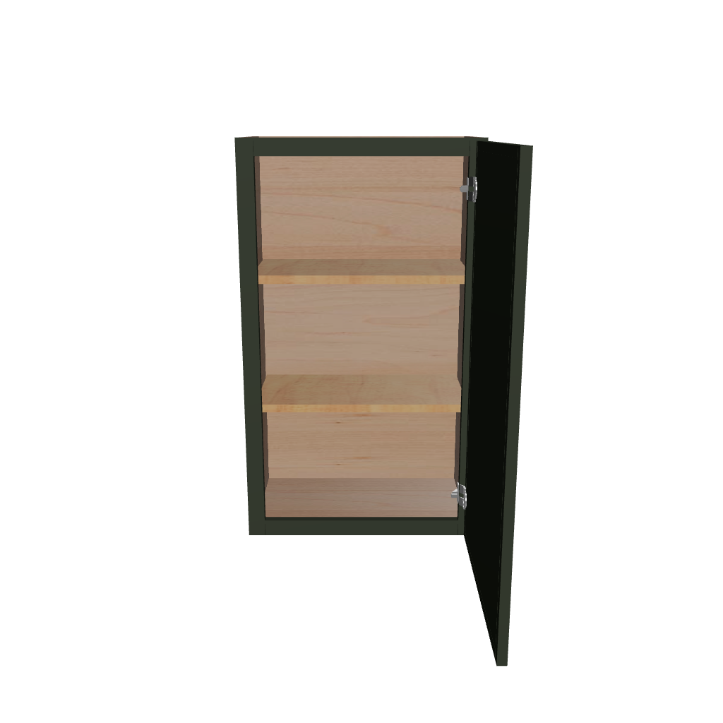 Modernform Cabinet Slim Sage Green 21" W X 36" H X 12" D Single Door Wall Cabinet