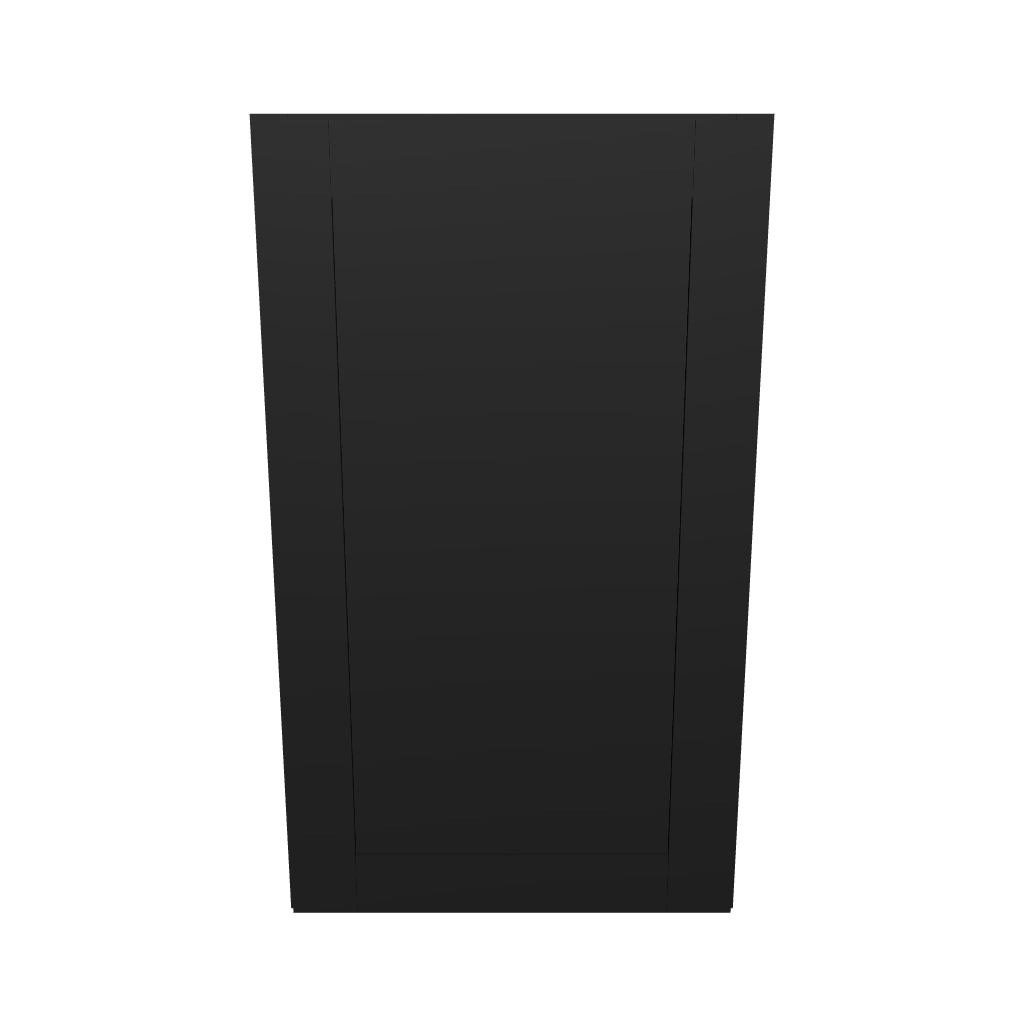 Modernform Cabinet Onyx Black Shaker 21" W X 36" H X 12" D Single Door Wall Cabinet