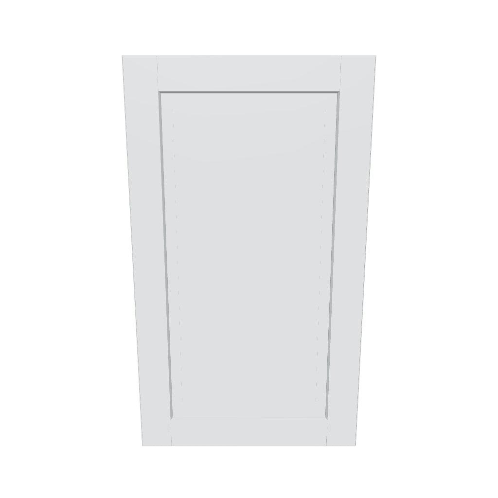 J&K White Shaker S8 Single Door Wall Cabinet   21" W x 36" H