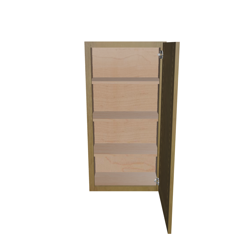 Modernform Cabinet Natural Shaker 21" W X 42" H X 12" D Single Door Wall Cabinet