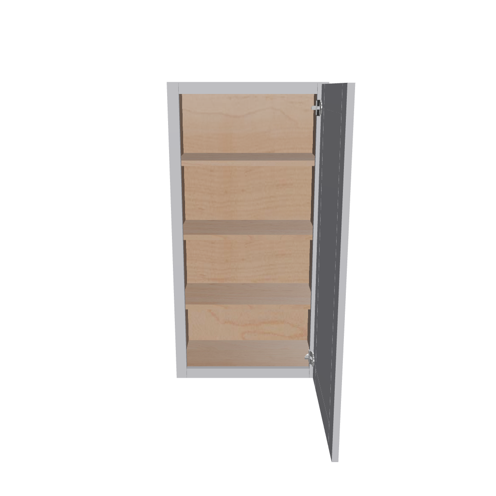 Modernform Cabinet Grey Shaker 21" W X 42" H X 12" D Single Door Wall Cabinet