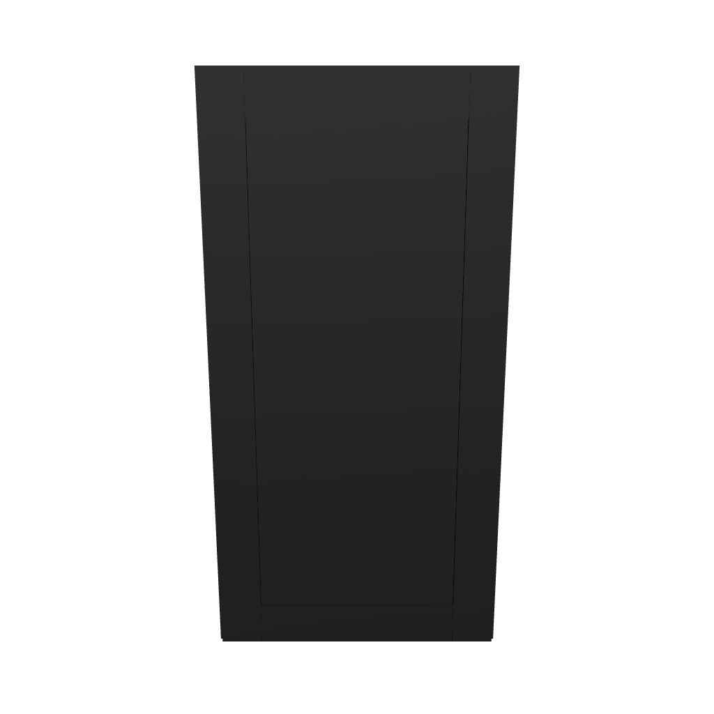 Modernform Cabinet Onyx Black Shaker 21" W X 42" H X 12" D Single Door Wall Cabinet