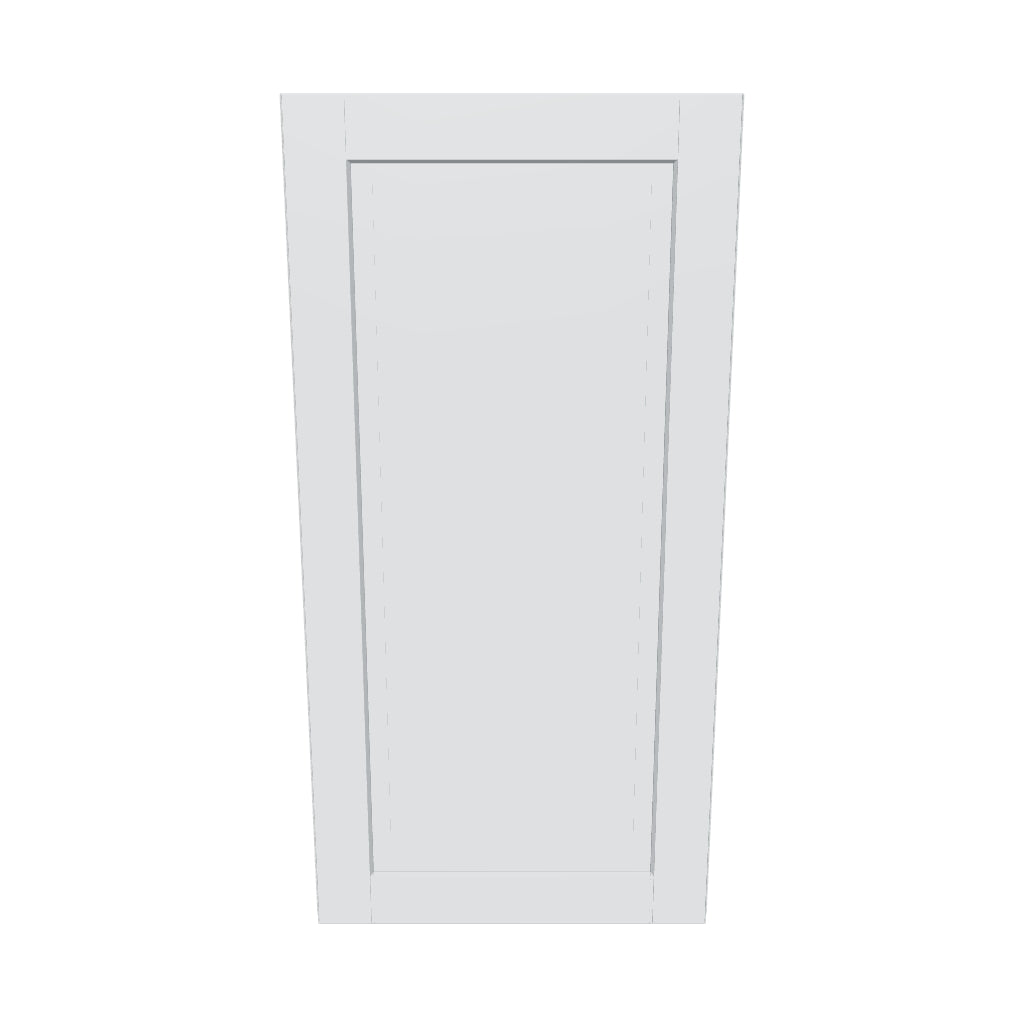 J&K White Shaker S8 Single Door Wall Cabinet   21" W x 42" H