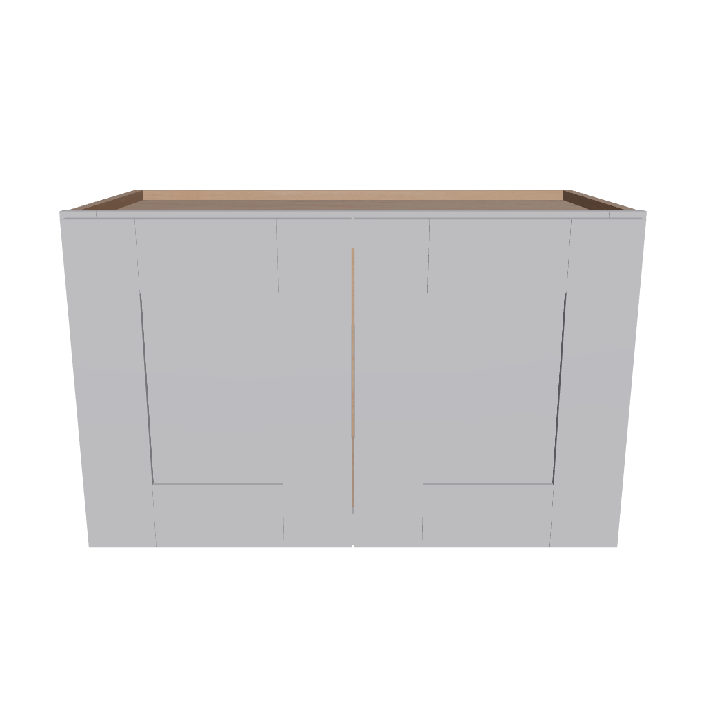 Modernform Cabinet Grey Shaker 24" W X 15" H X 12" D Double Door Wall Cabinet