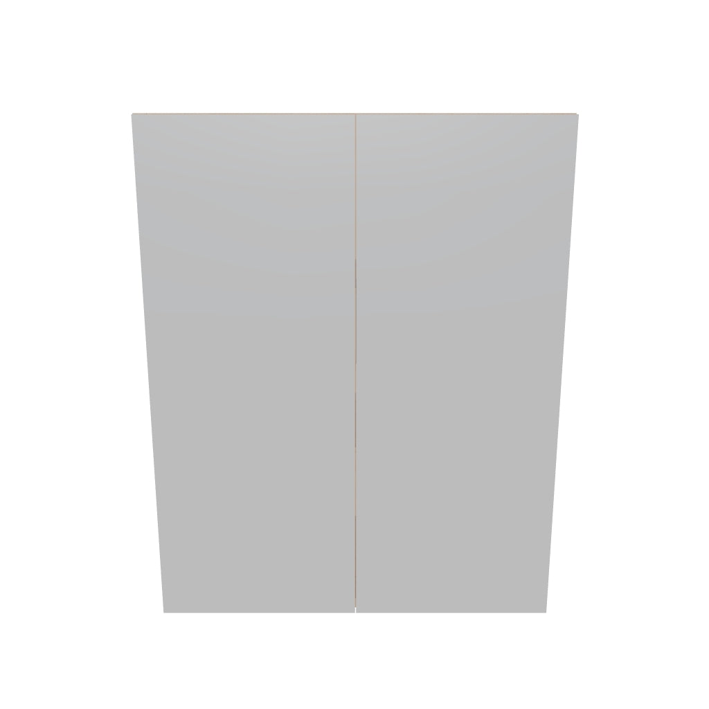 Modernform Cabinet Matte White 24" W X 30" H X 12" D Double Door Wall Cabinet