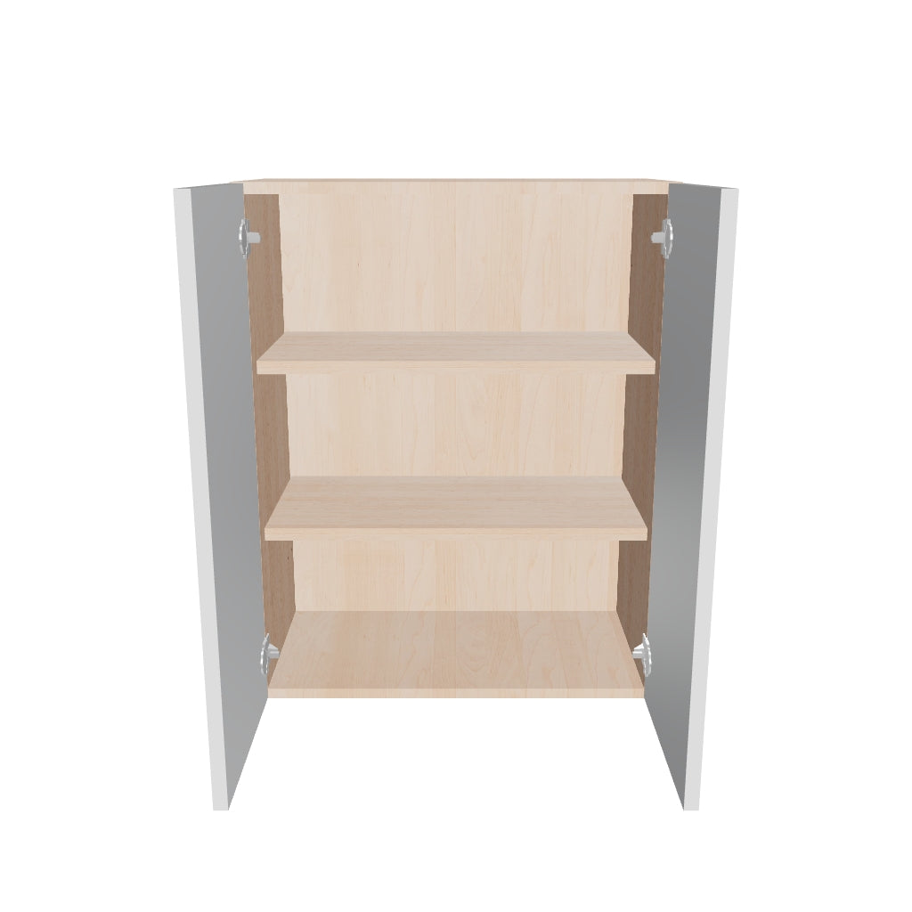 Modernform Cabinet Gloss White 24" W X 30" H X 12" D Double Door Wall Cabinet