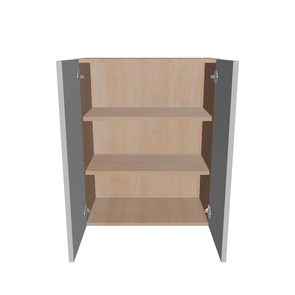 Modernform Cabinet Matte White 24" W X 30" H X 12" D Double Door Wall Cabinet