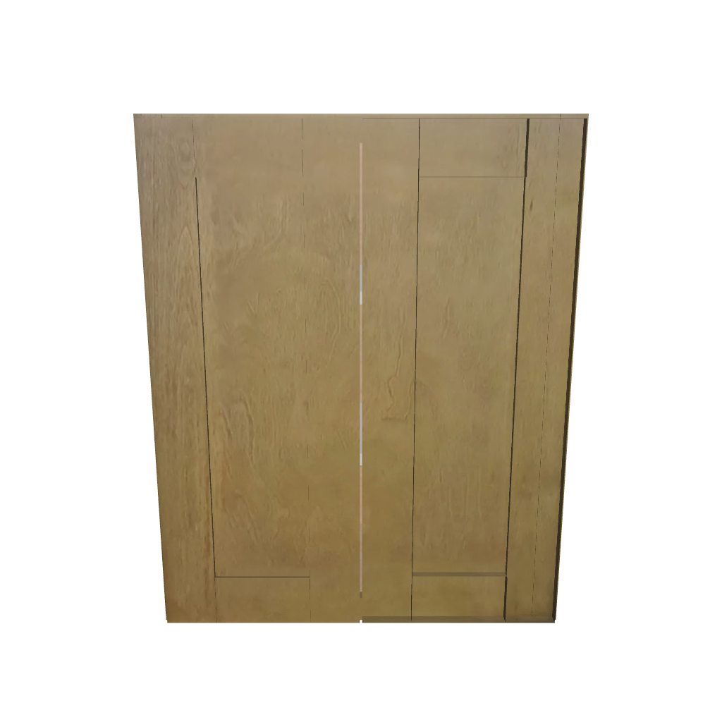 Modernform Cabinet Natural Shaker 24" W X 30" H X 12" D Double Door Wall Cabinet