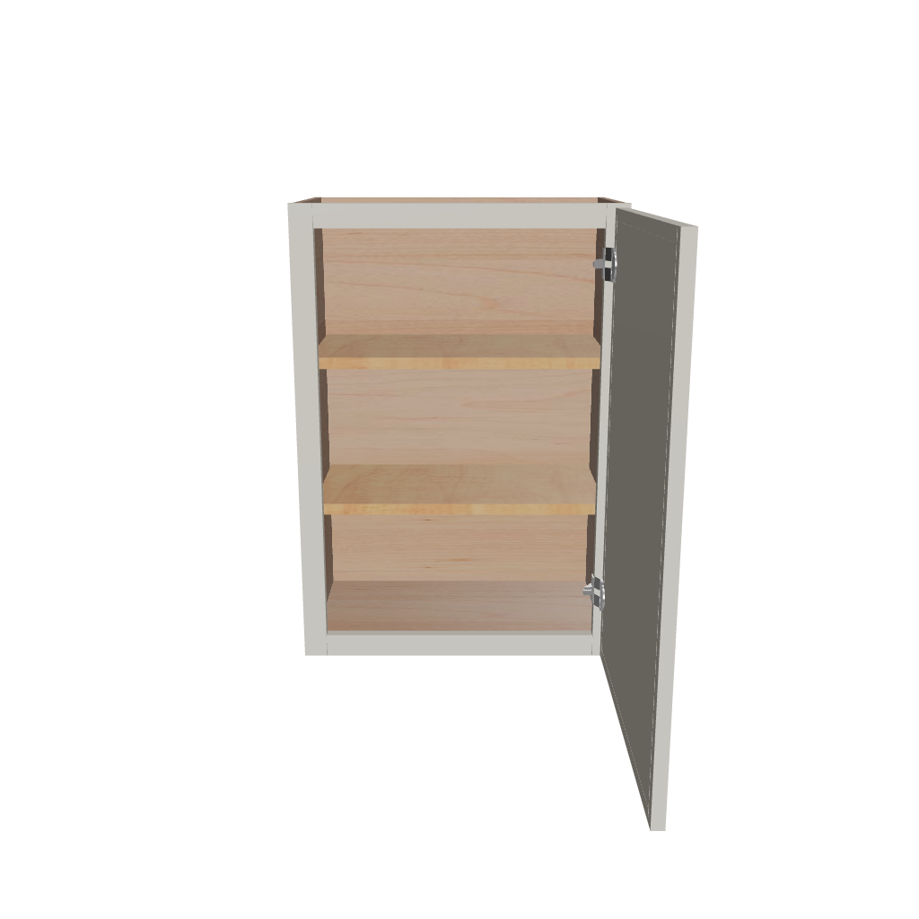 Modernform Cabinet Slim Dove White 24" W X 30" H X 12" D Double Door Wall Cabinet