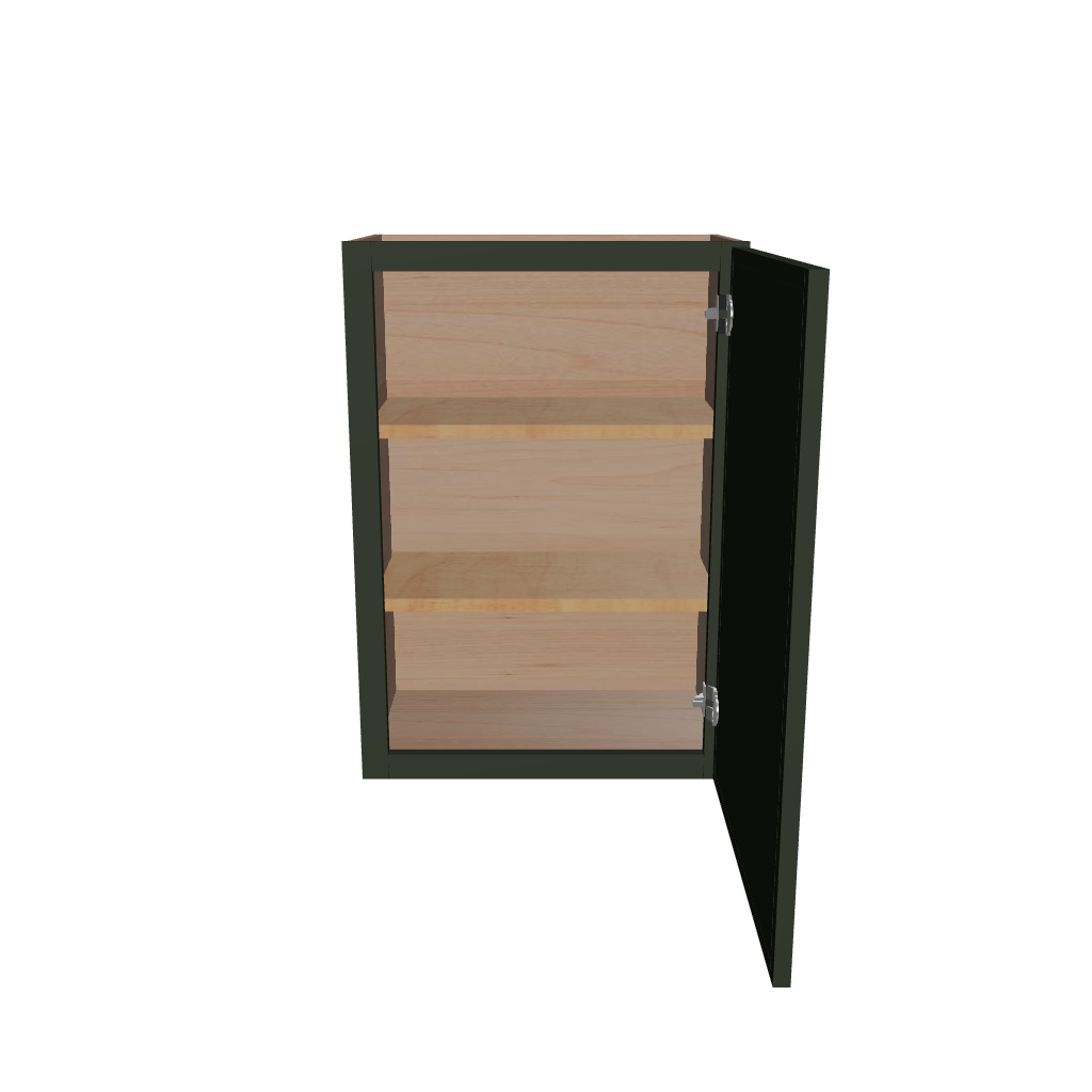 Modernform Cabinet Slim Sage Green 24" W X 30" H X 12" D Double Door Wall Cabinet