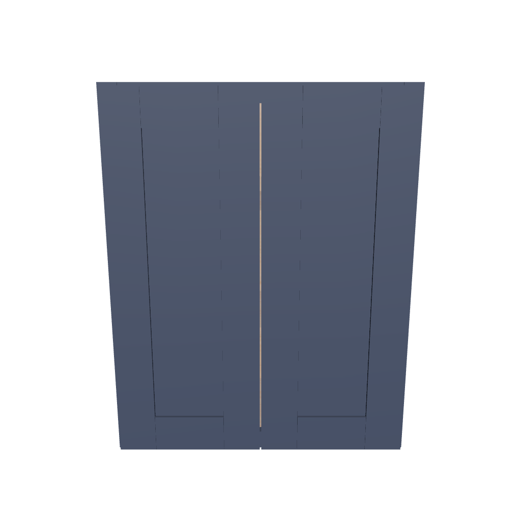 Modernform Cabinet Signature Blue 24" W X 30" H X 12" D Double Door Wall Cabinet