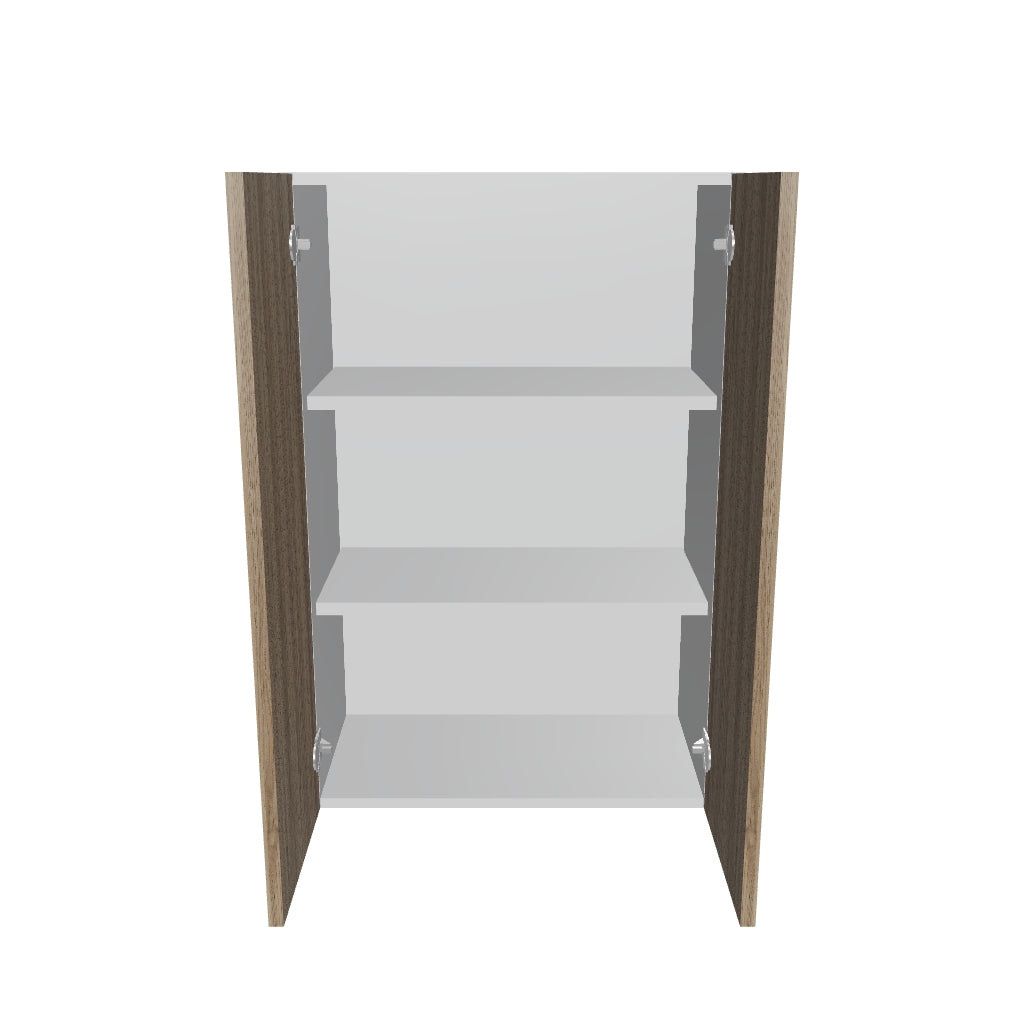 Modernform Cabinet Walnut 24" W X 36" H X 12" D Double Door Wall Cabinet